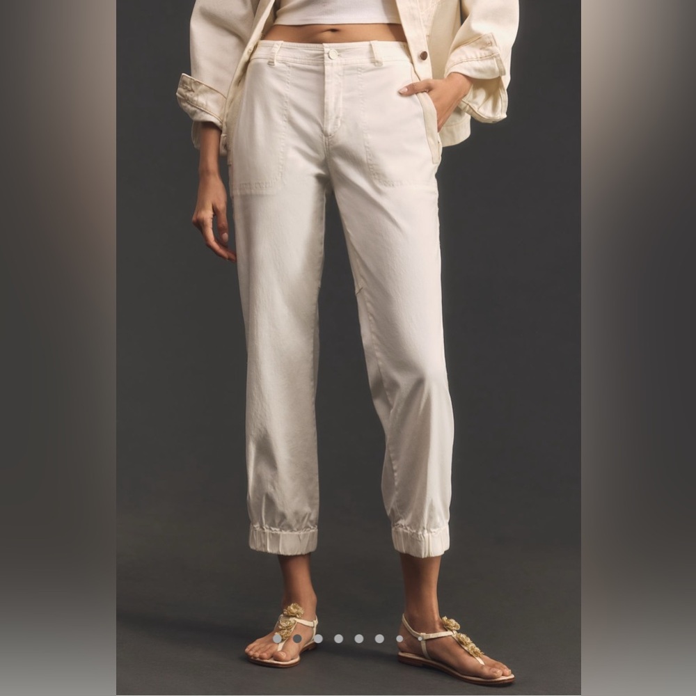 NWT Anthropologie The Richie Slim Joggers Ankle Cropped Relaxed Fit 14
